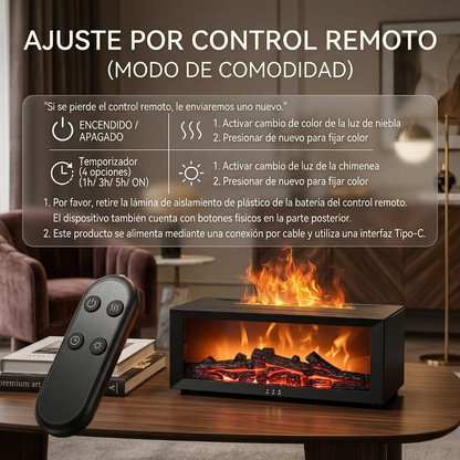 Difusor LED de Chimenea